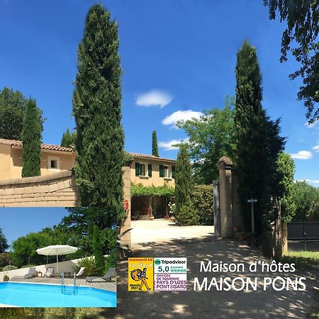 Chambres D'Hotes "Maison Pons" Proche Uzes - Pont Du Gard Pougnadoresse Eksteriør billede